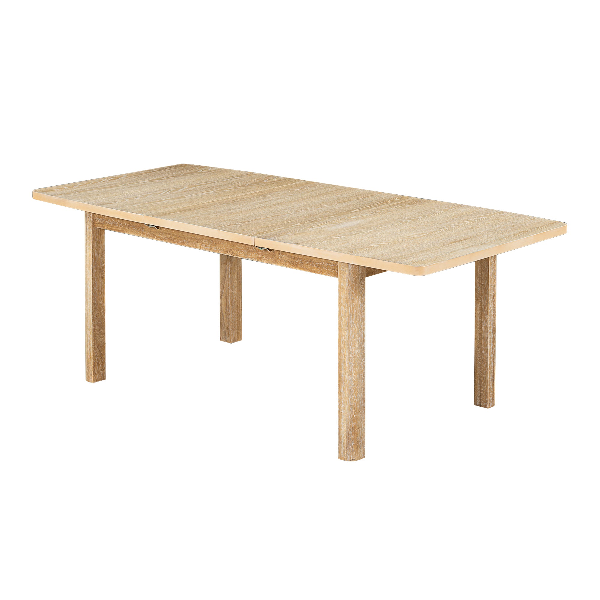 Rustic Extendable Dining Table Set, 9 Pieces