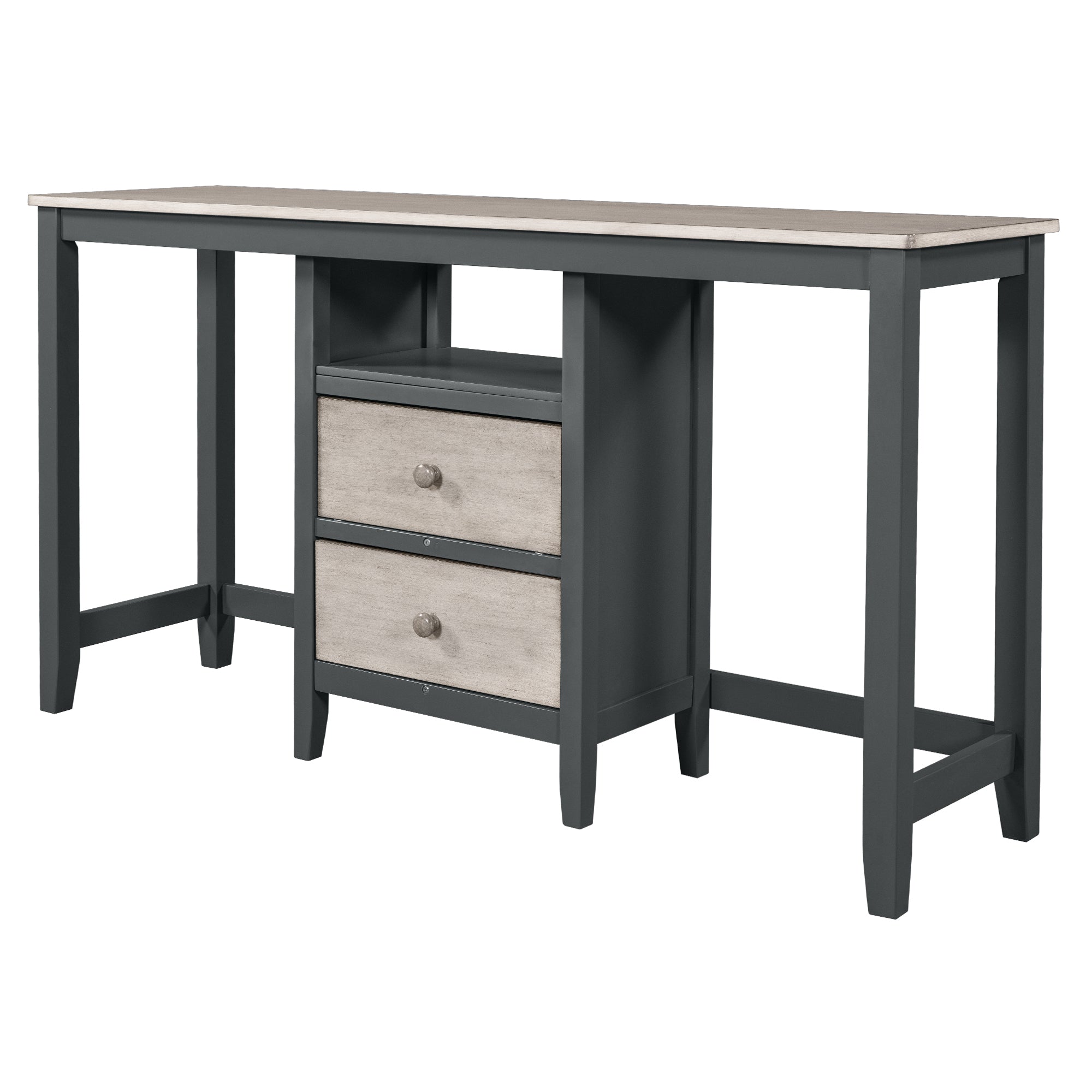 Farmhouse 3-Piece Counter Height Dining Set