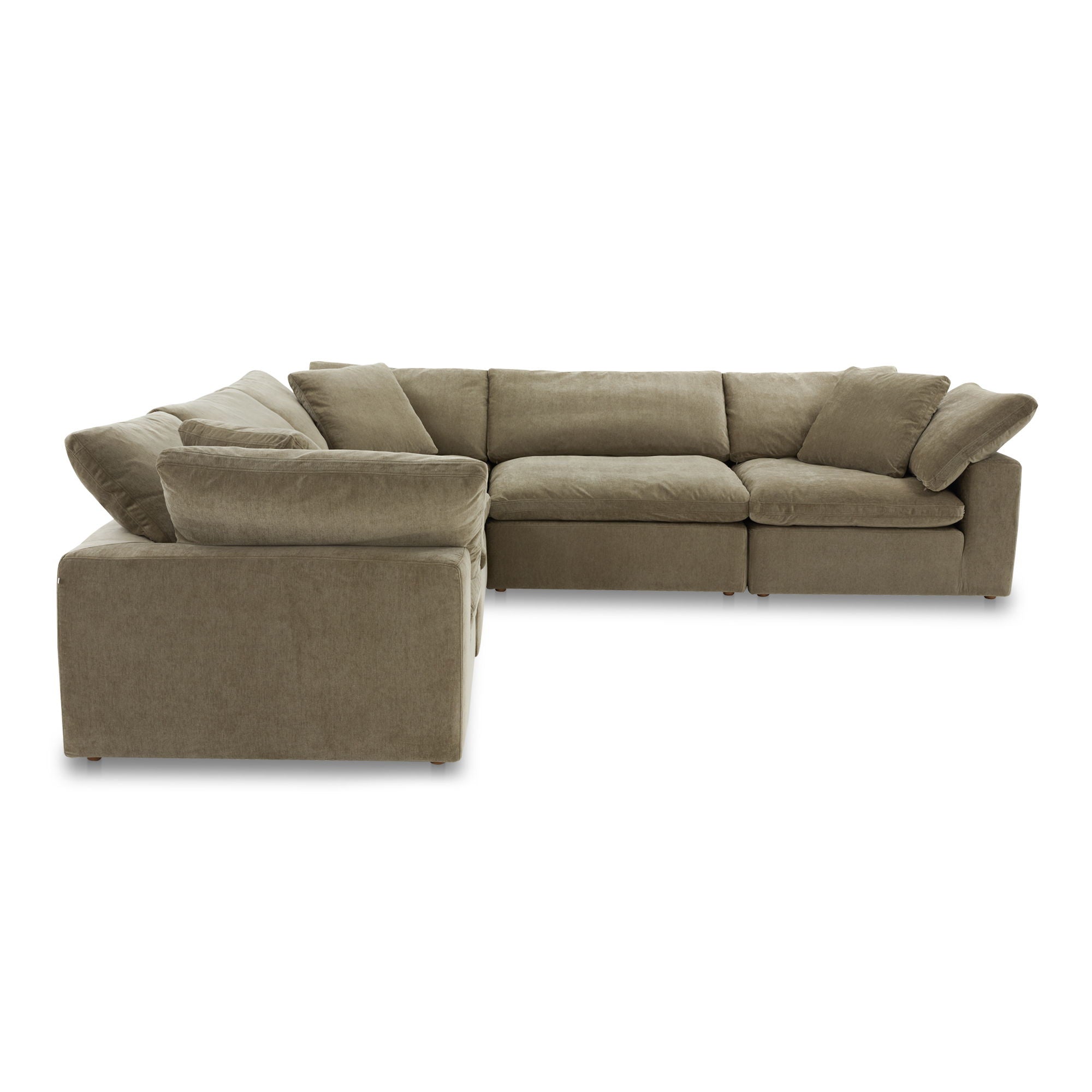 Clay Classic - L Modular Sectional Performance - Desert Sage-Stationary Sectionals-American Furniture Outlet