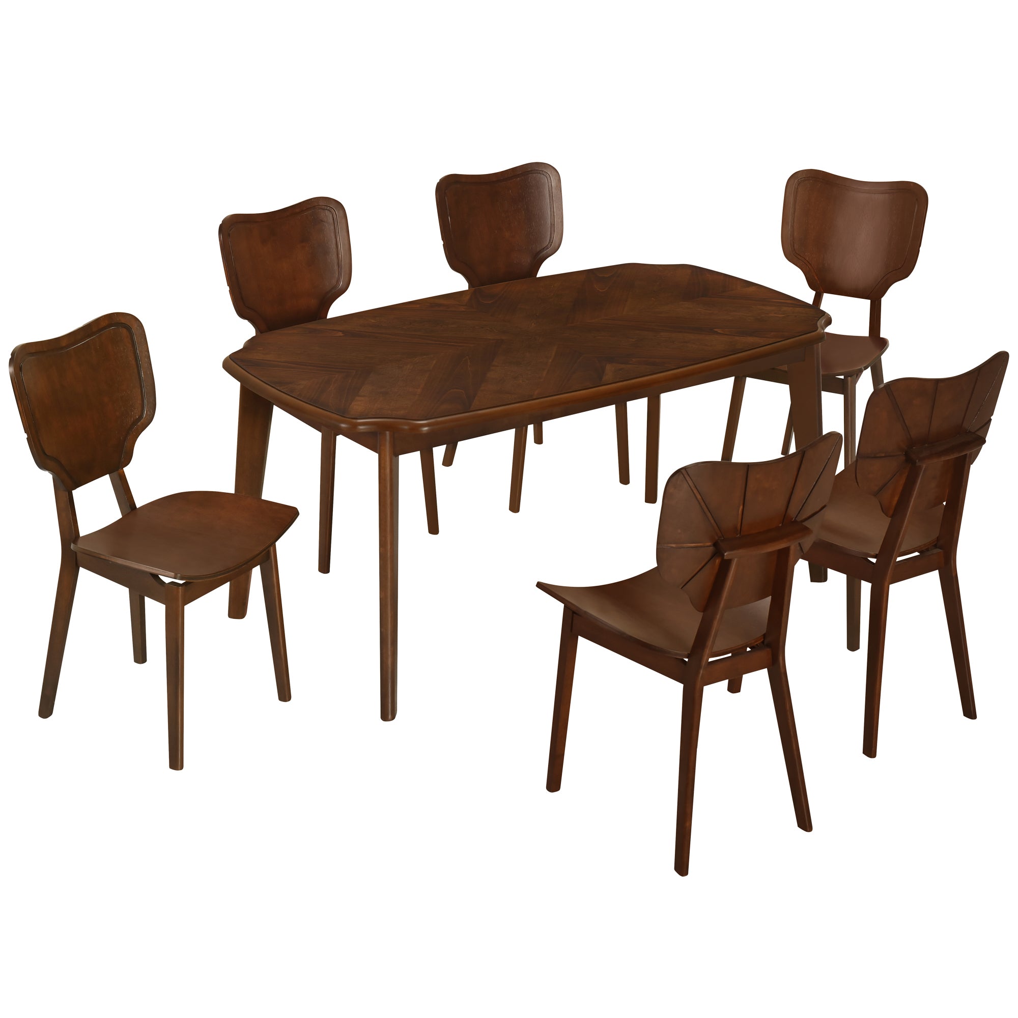 Vintage 7-Pc Dining Set, Espresso