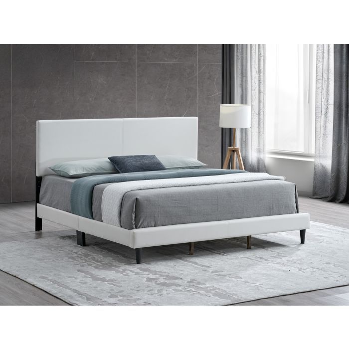 Baron White Full Bed Frame G00709-FB-UP - Mattress Not Included