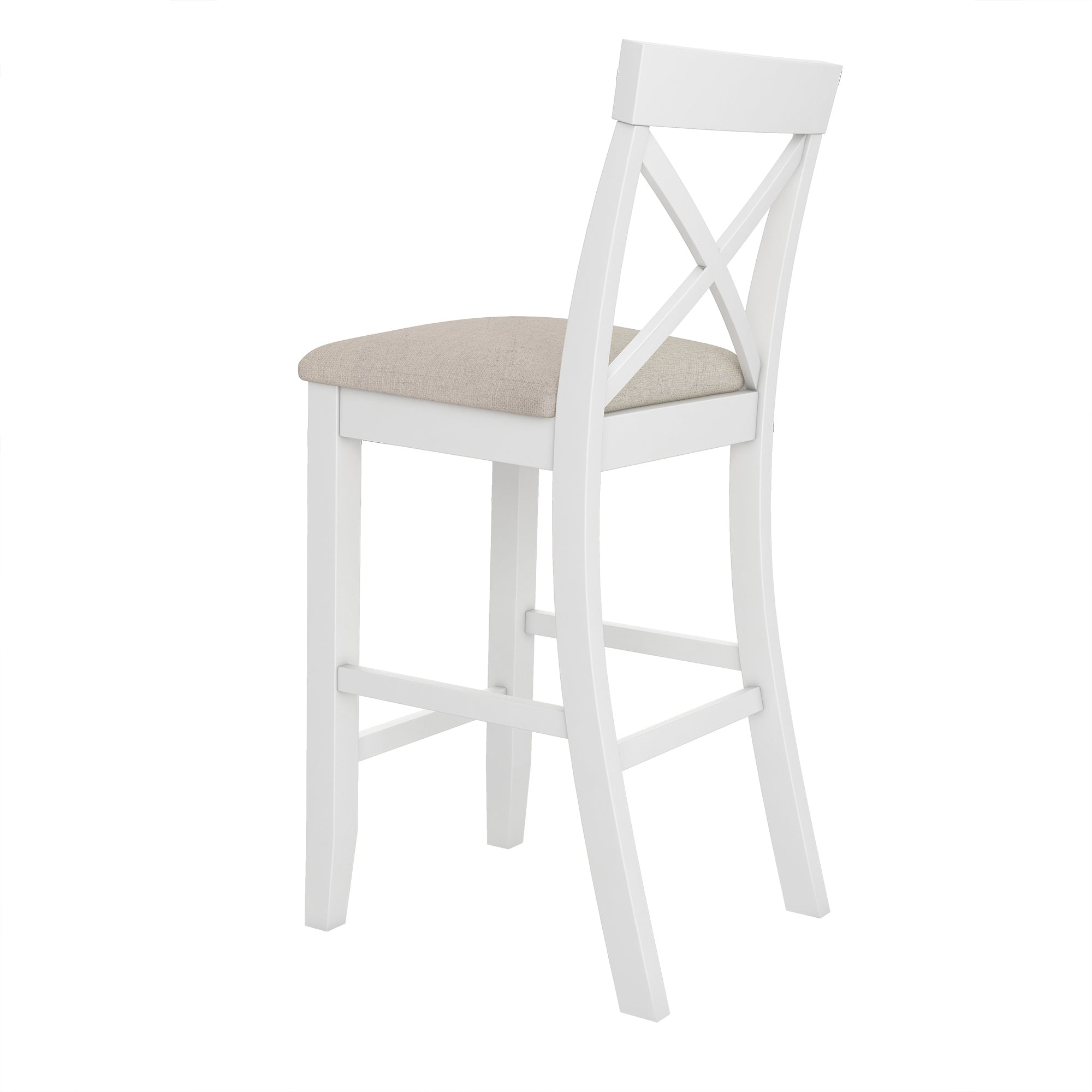 Farmhouse 48" Bar Height Dining Set (Cherry+White)