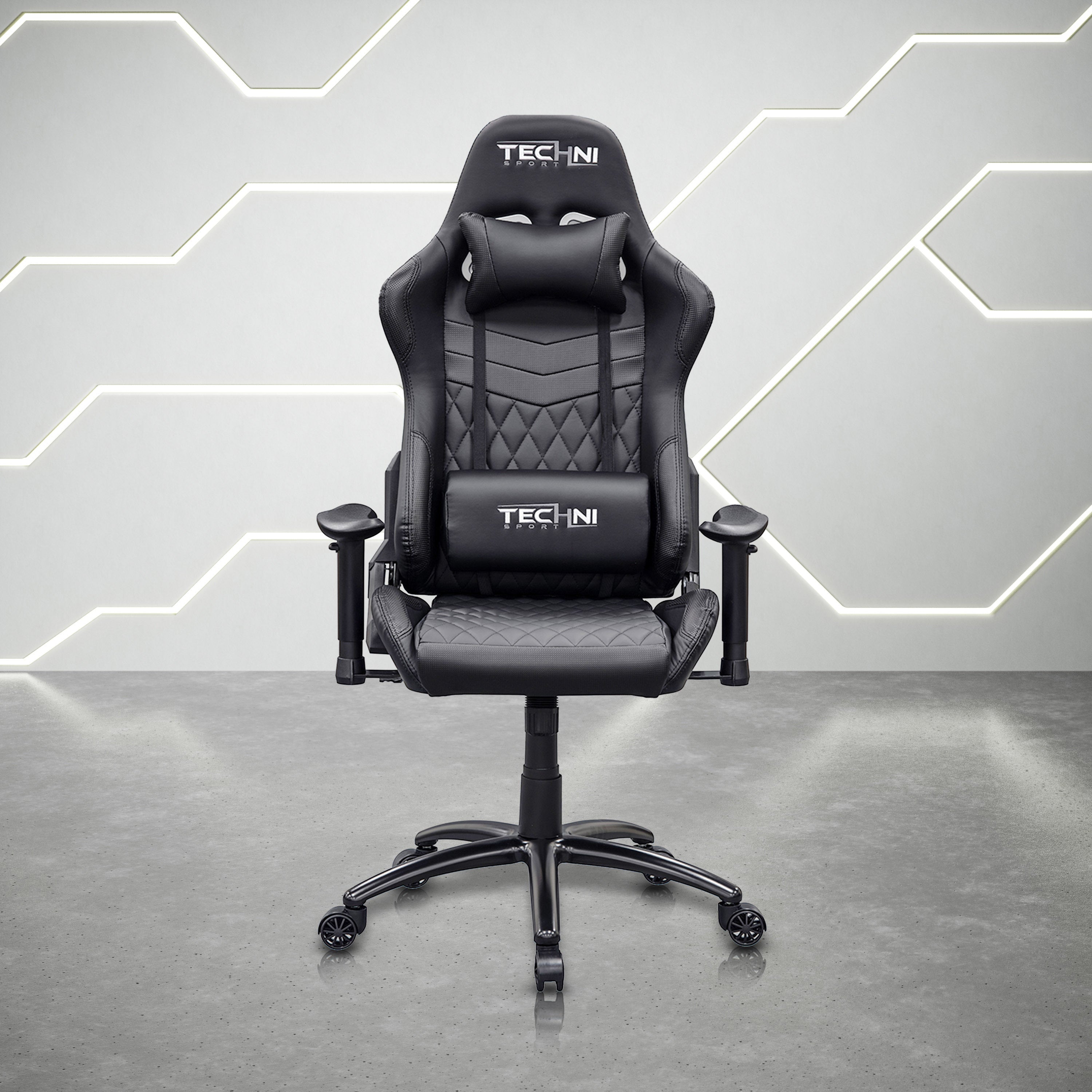 TS-5100 Ergonomic Gaming Chair- Black