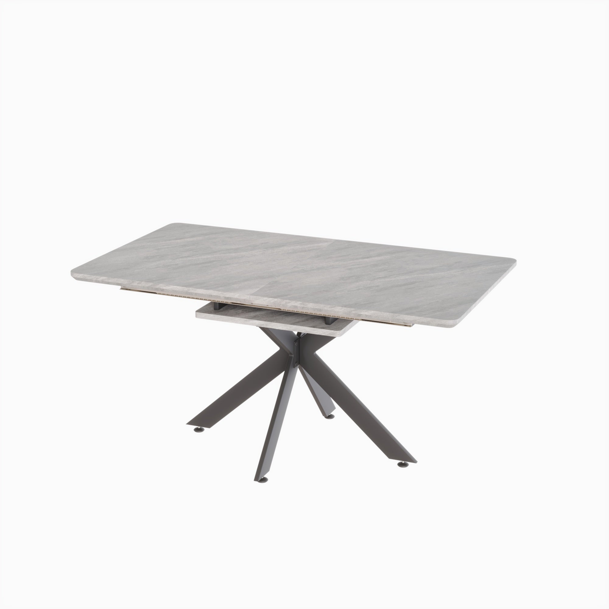 62" Extendable Dining Table Set for 6-8 People