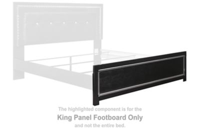 Kaydell - Black - King Panel Footboard