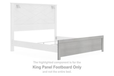 Cottonburg - Light Gray - King Panel Footboard