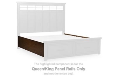 Taffenbrook - Medium Brown - Queen/King Panel Rails