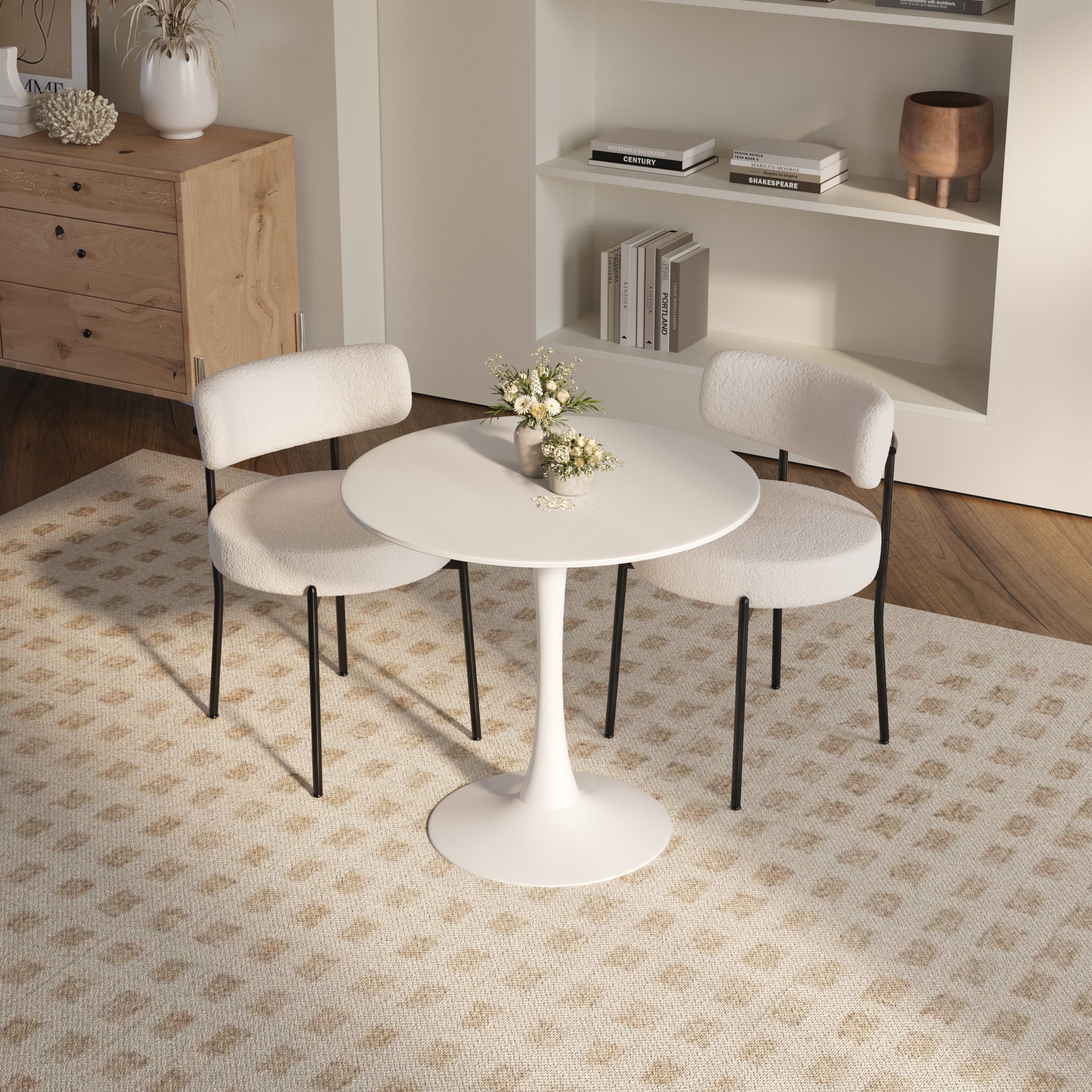 Round Dining Table Set for 2 - 31.5"