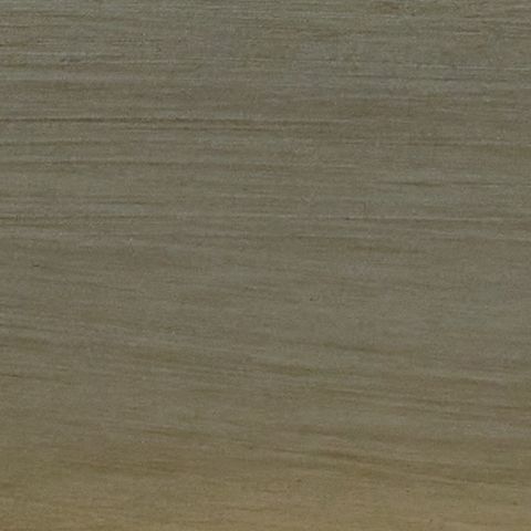 Poly table lamp finish sample with warm gray wood-grain texture