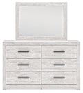 Cayboni - Whitewash - Dresser And Mirror