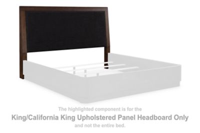 Dilenno - Dark Brown - King/California King Upholstered Panel Headboard