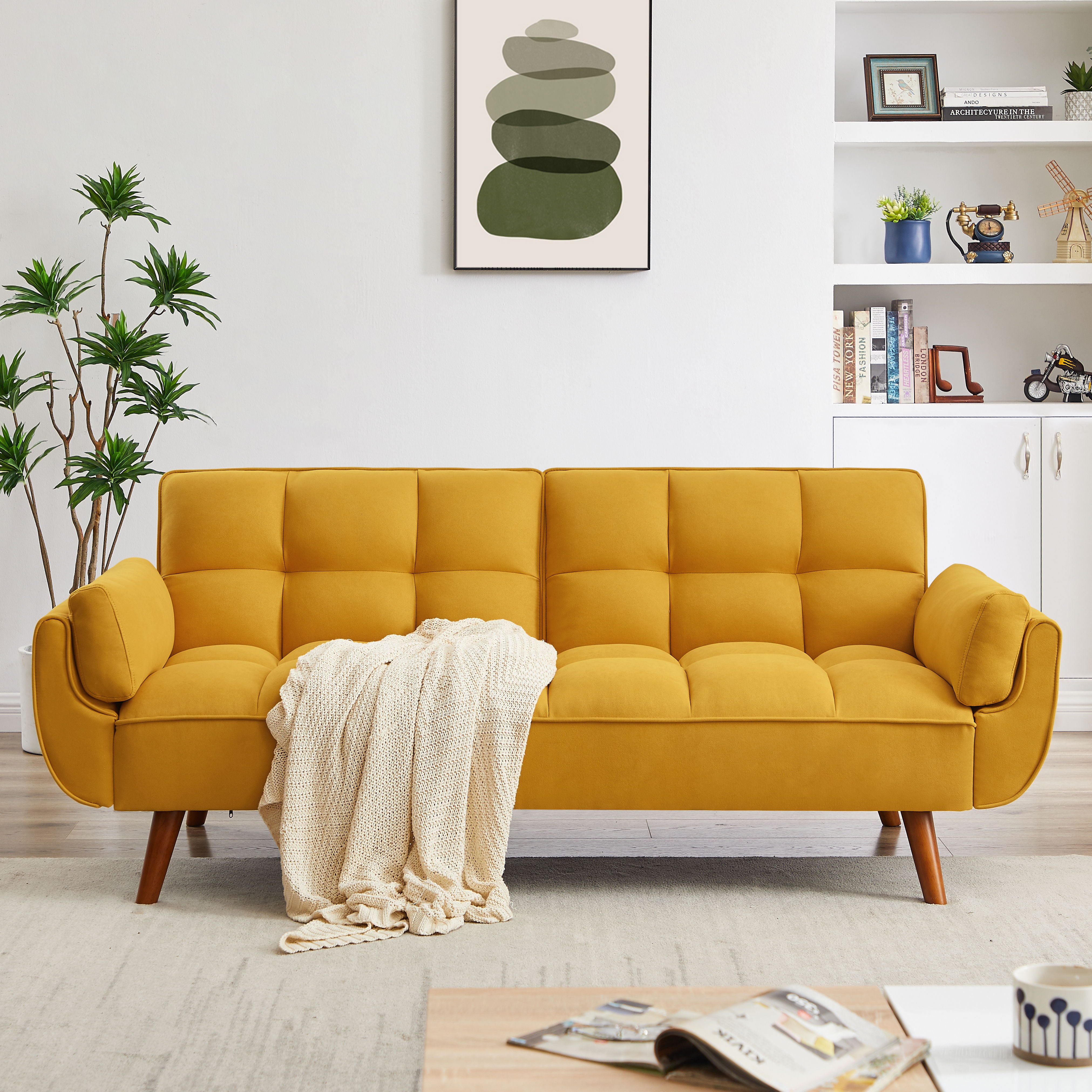Sofa / Sofa Bed - Yellow