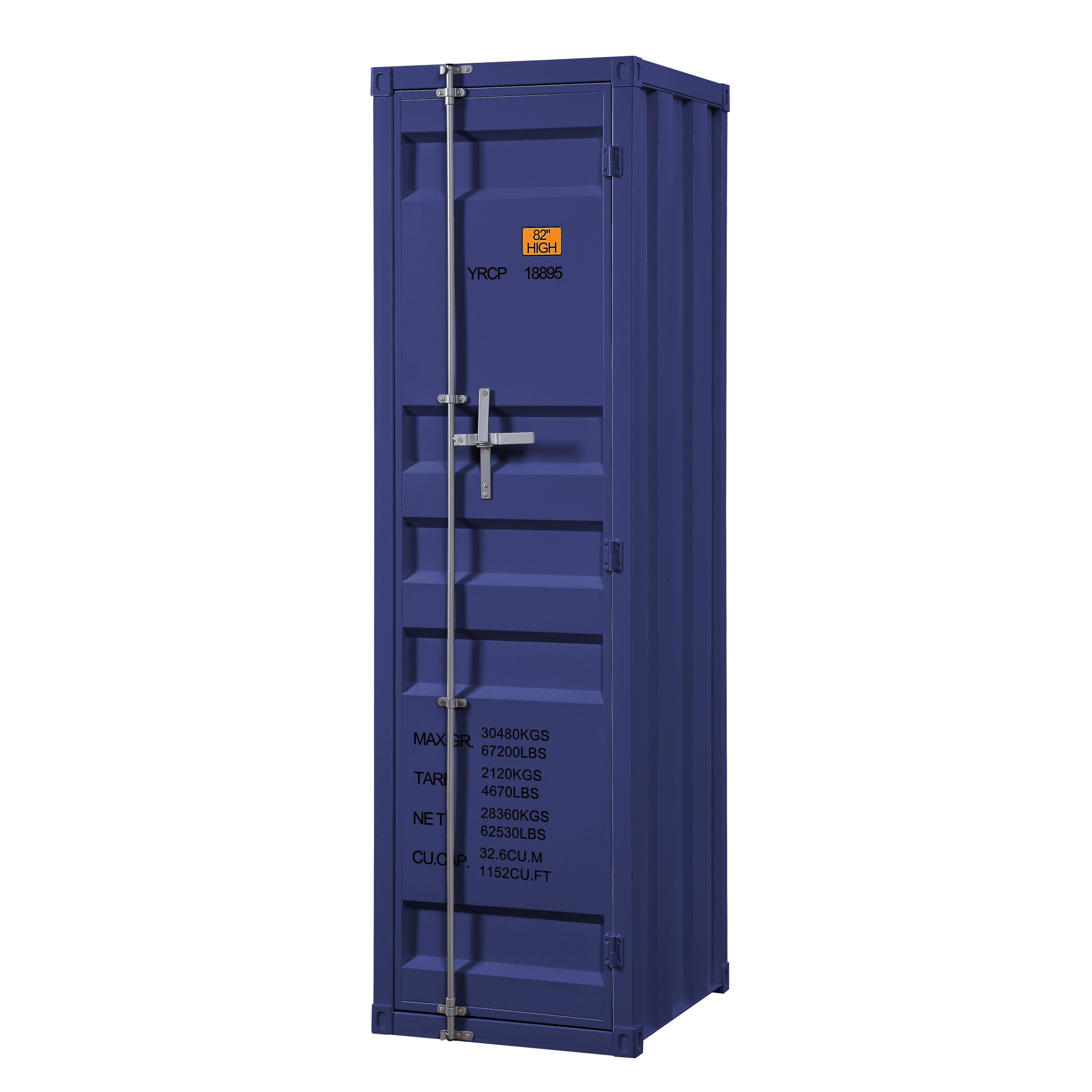 Blue Wardrobe w/ Full-Length Lock