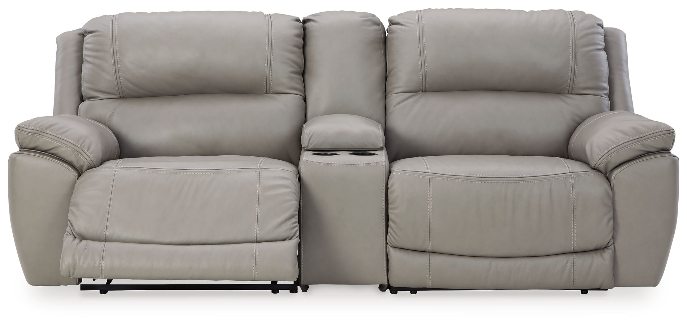 Dunleith Leather Power Reclining Sectional