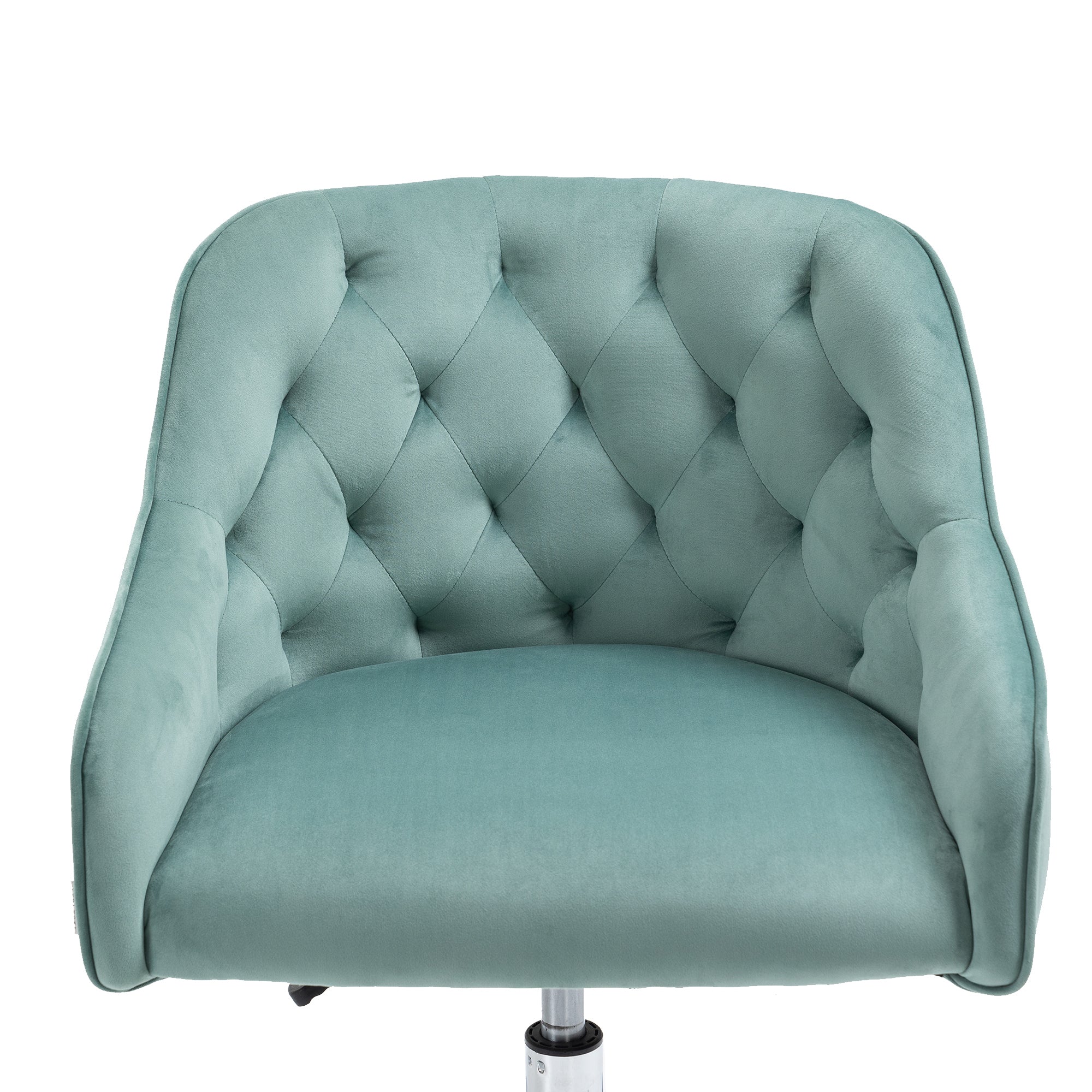 Velvet Swivel Home Office Desk Chair- Mint Green