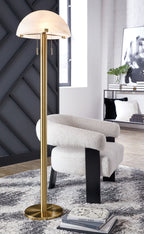Tobbinsen - Metal Floor Lamp - Brass Finish