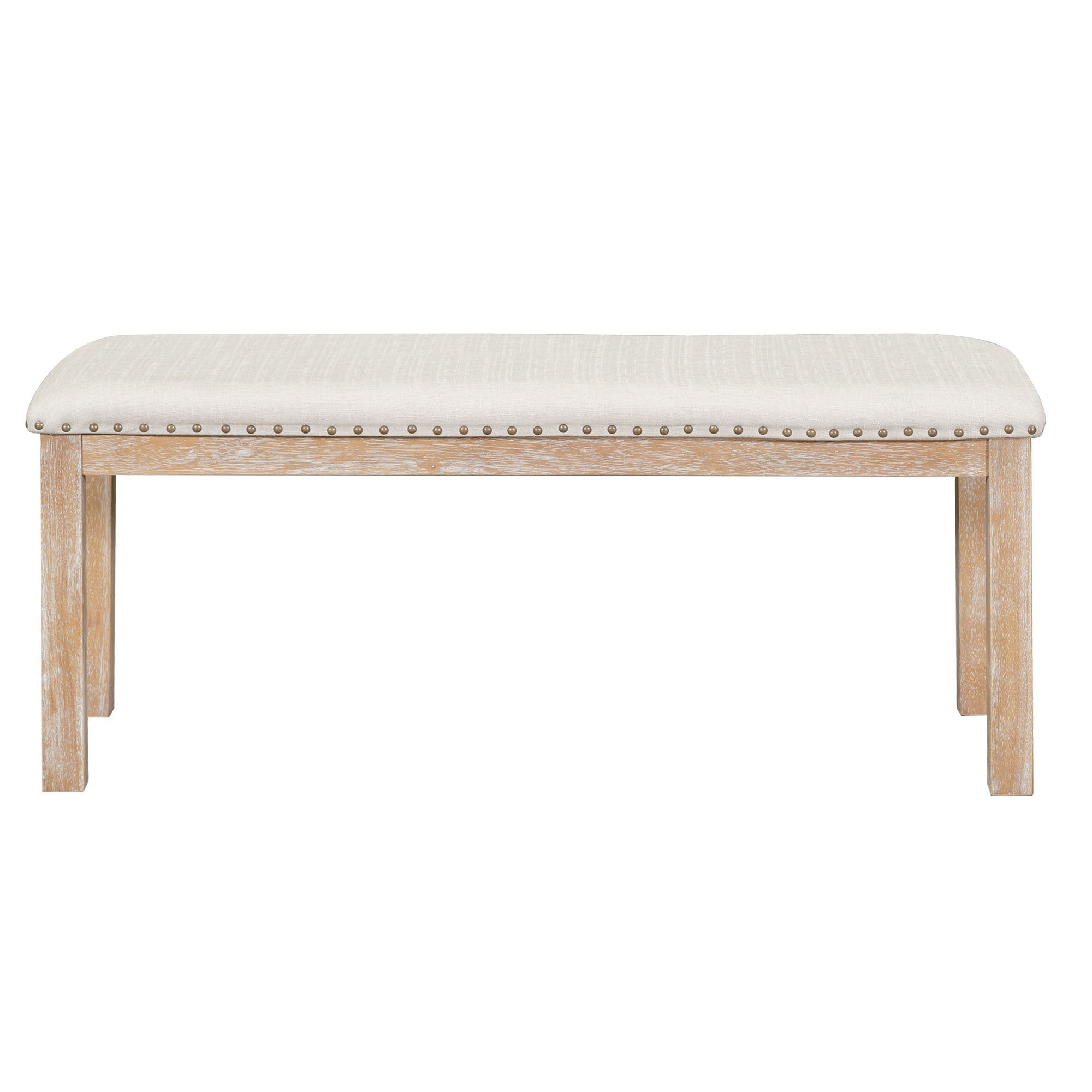82" Farmhouse Dining Table Set, 6-Piece