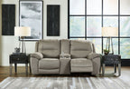 Next-Gen Gaucho - DBL Rec Loveseat w/Console - Putty