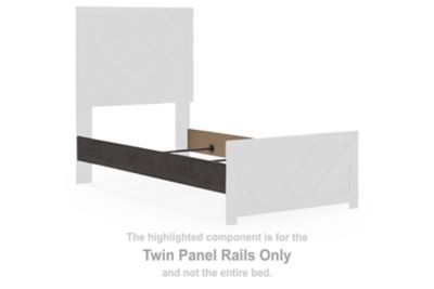 Prendonea - Charcoal - Twin Panel Rails