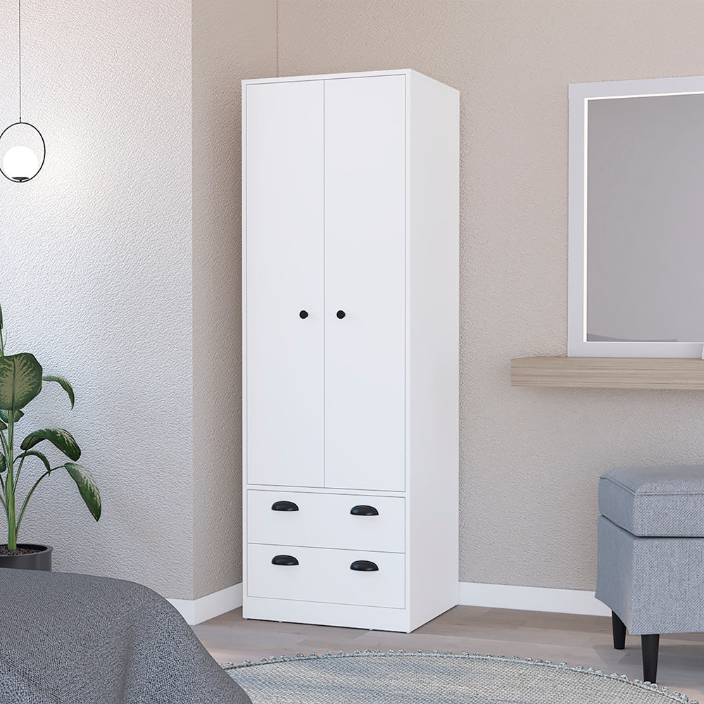 White Armoire with Drawers & Shelves | Bedroom Storage