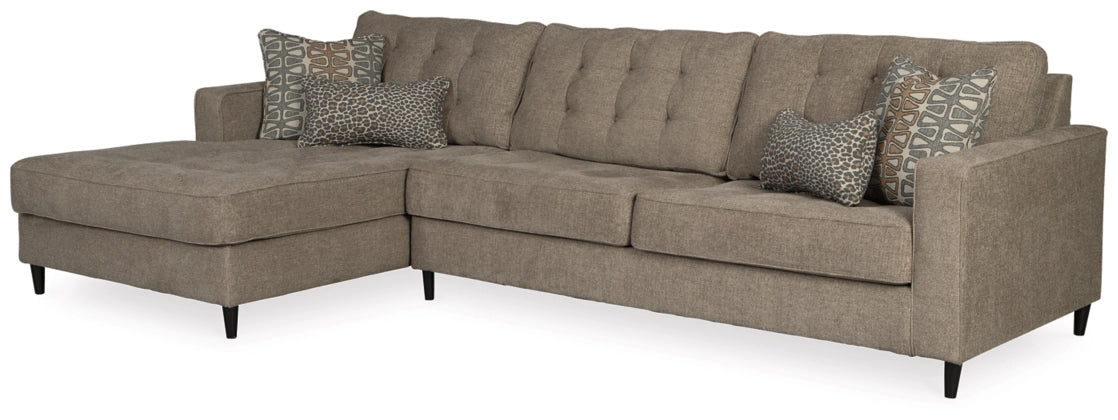 brown L shaped sectional