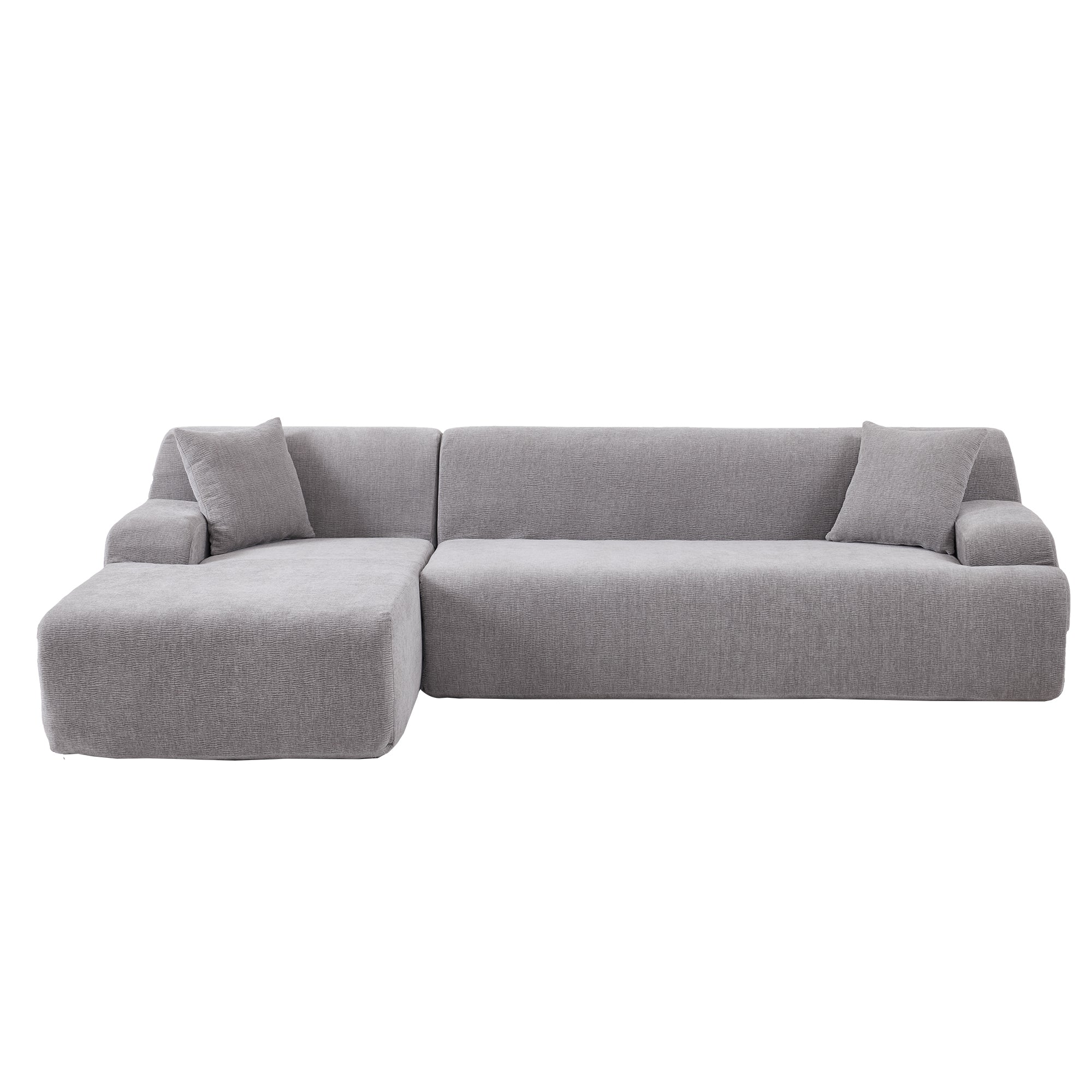 chenille l shaped sectional