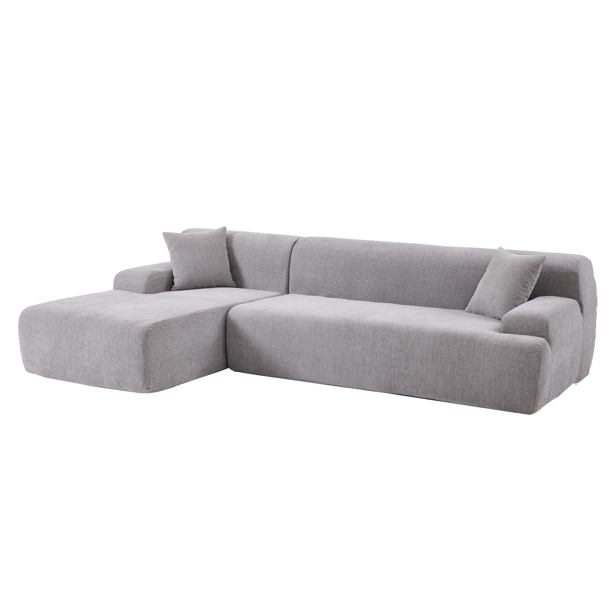gray l shaped sectional