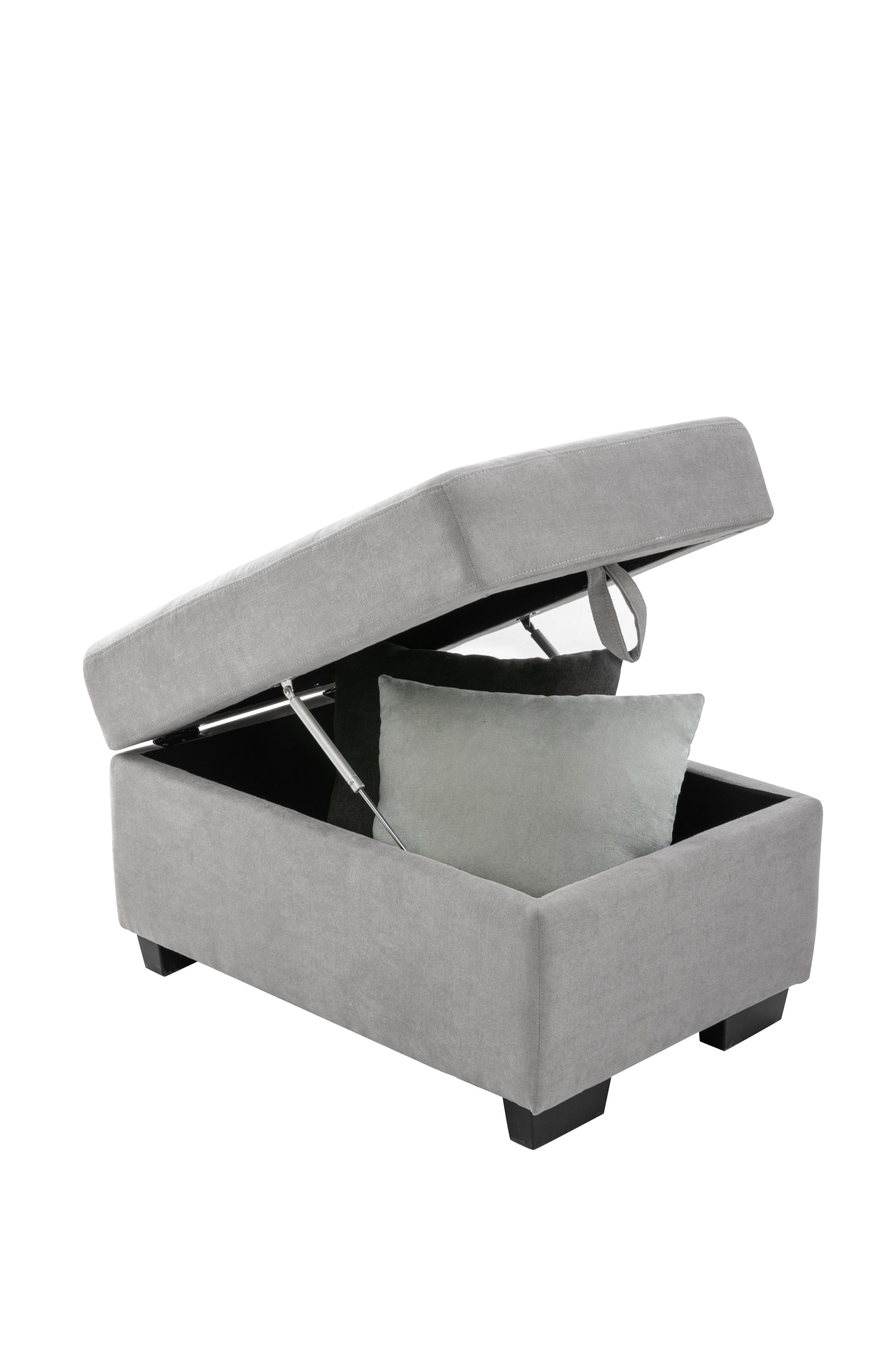 Gray L Shaped Sleeper Sectional Sofa - Super Comfy