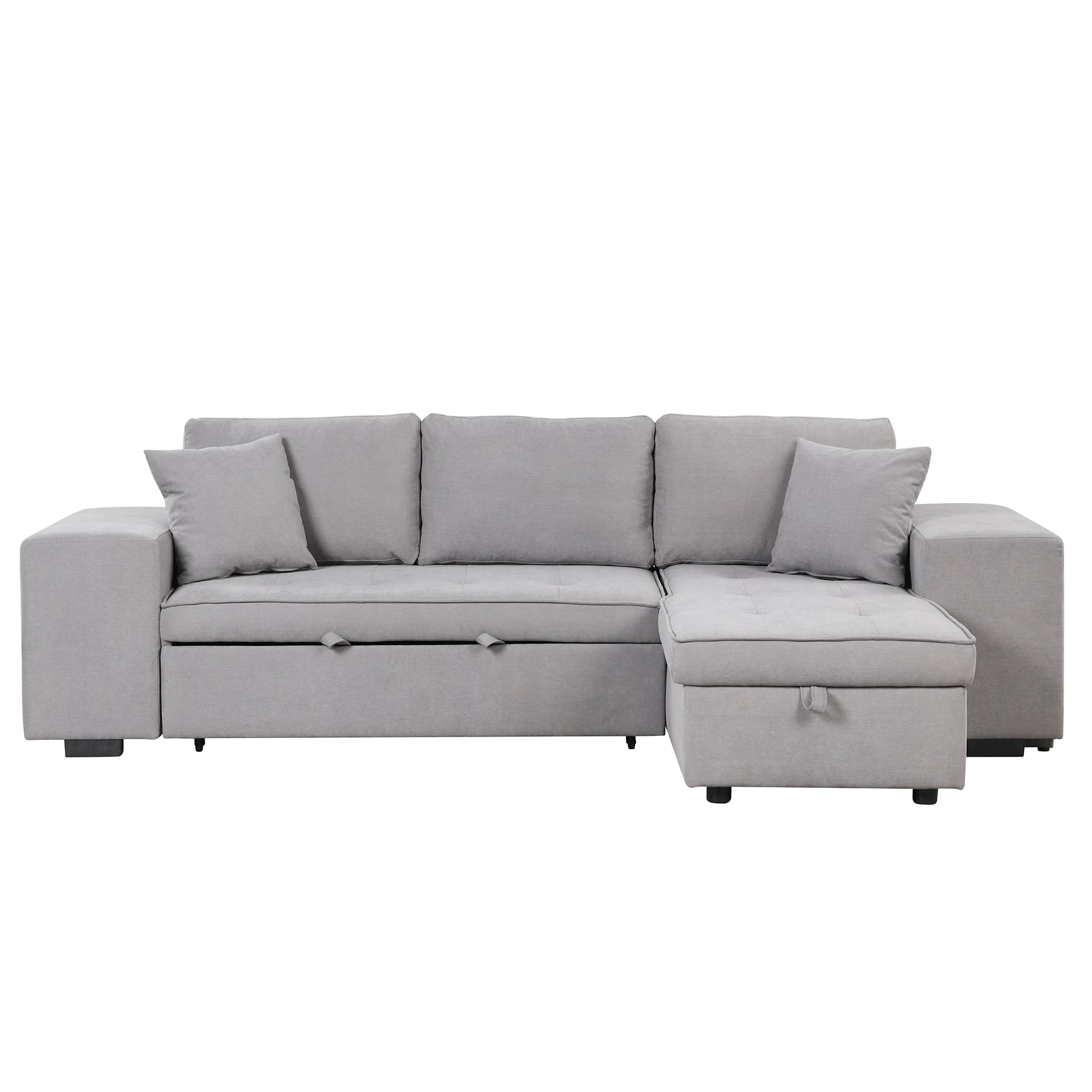 Gray-Sleeper-Sectional-Sofa