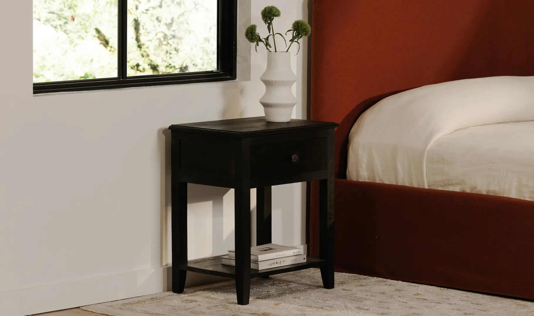 Corrine - Nightstand - Black