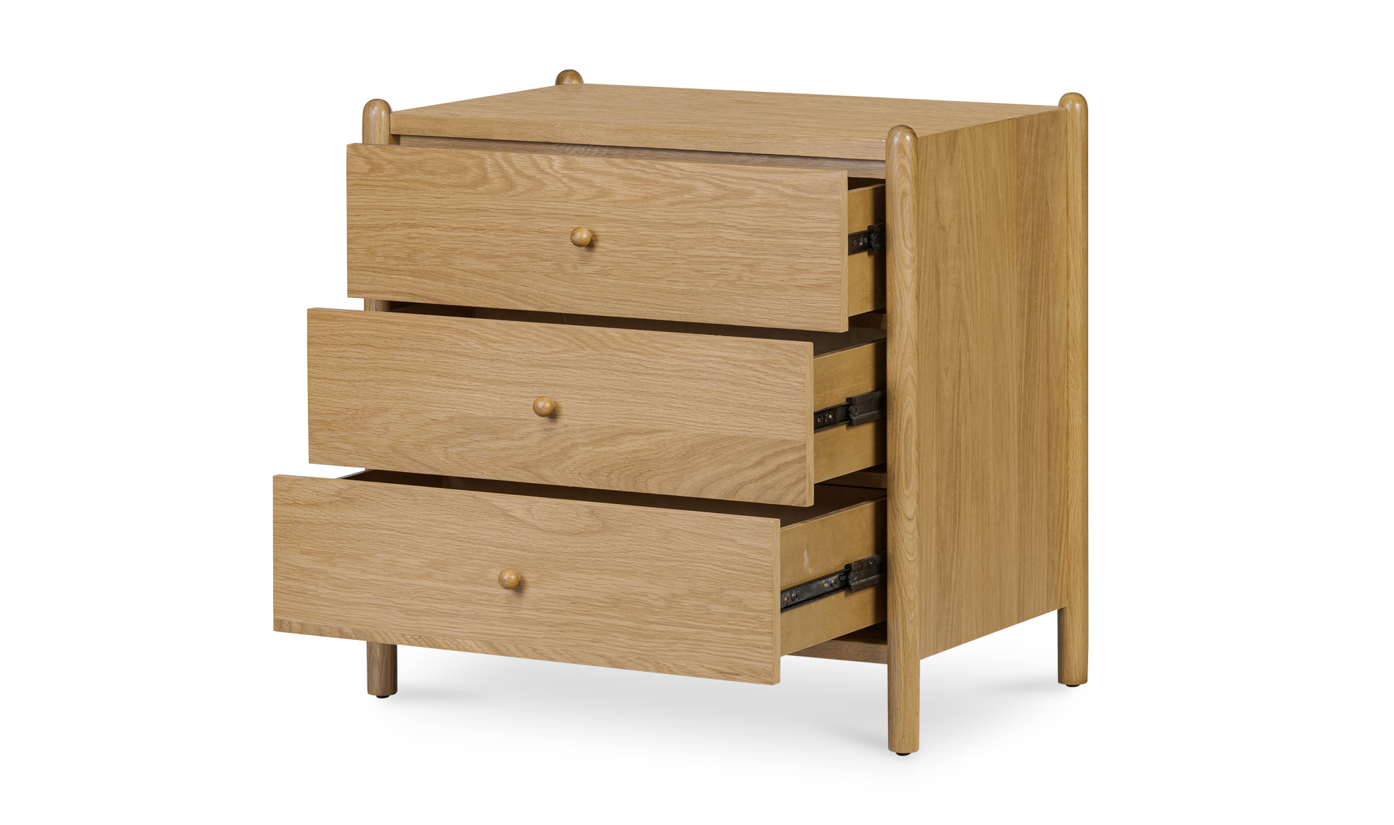 Billy - 3 Drawer Nightstand - Natural