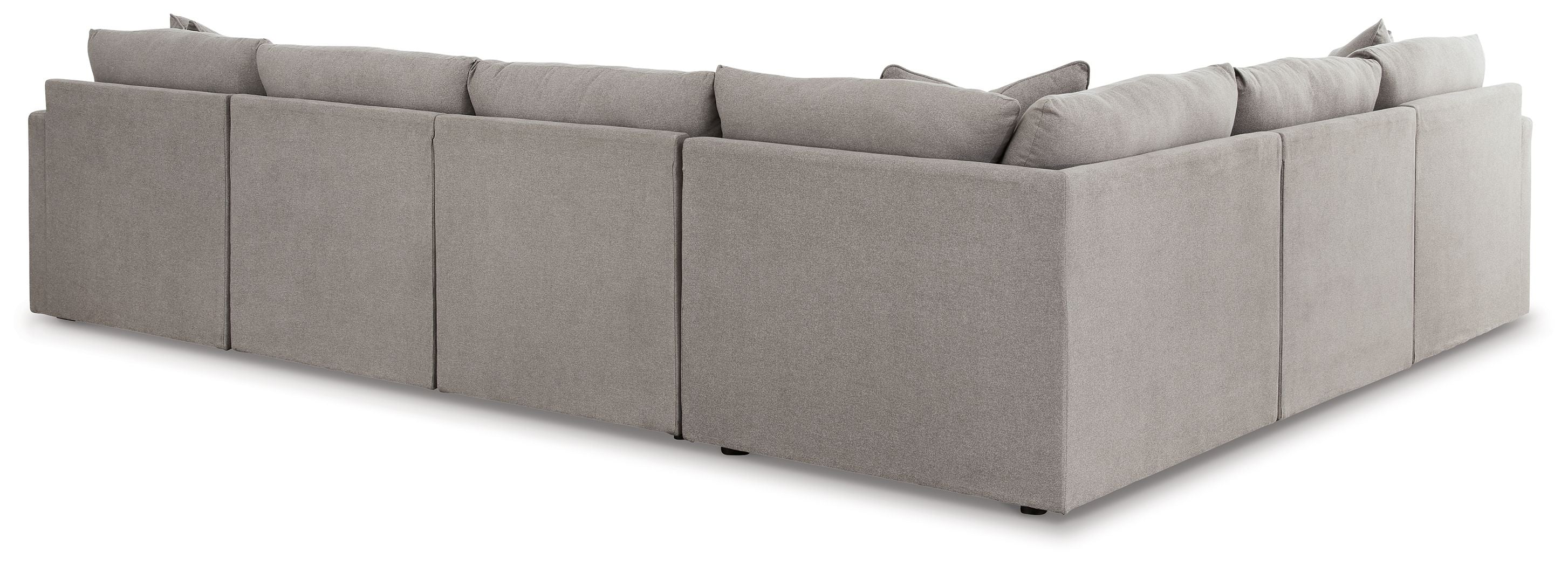 Katany Gray Modular Sectional - Plush Cushions, Modern-Stationary Sectionals-American Furniture Outlet