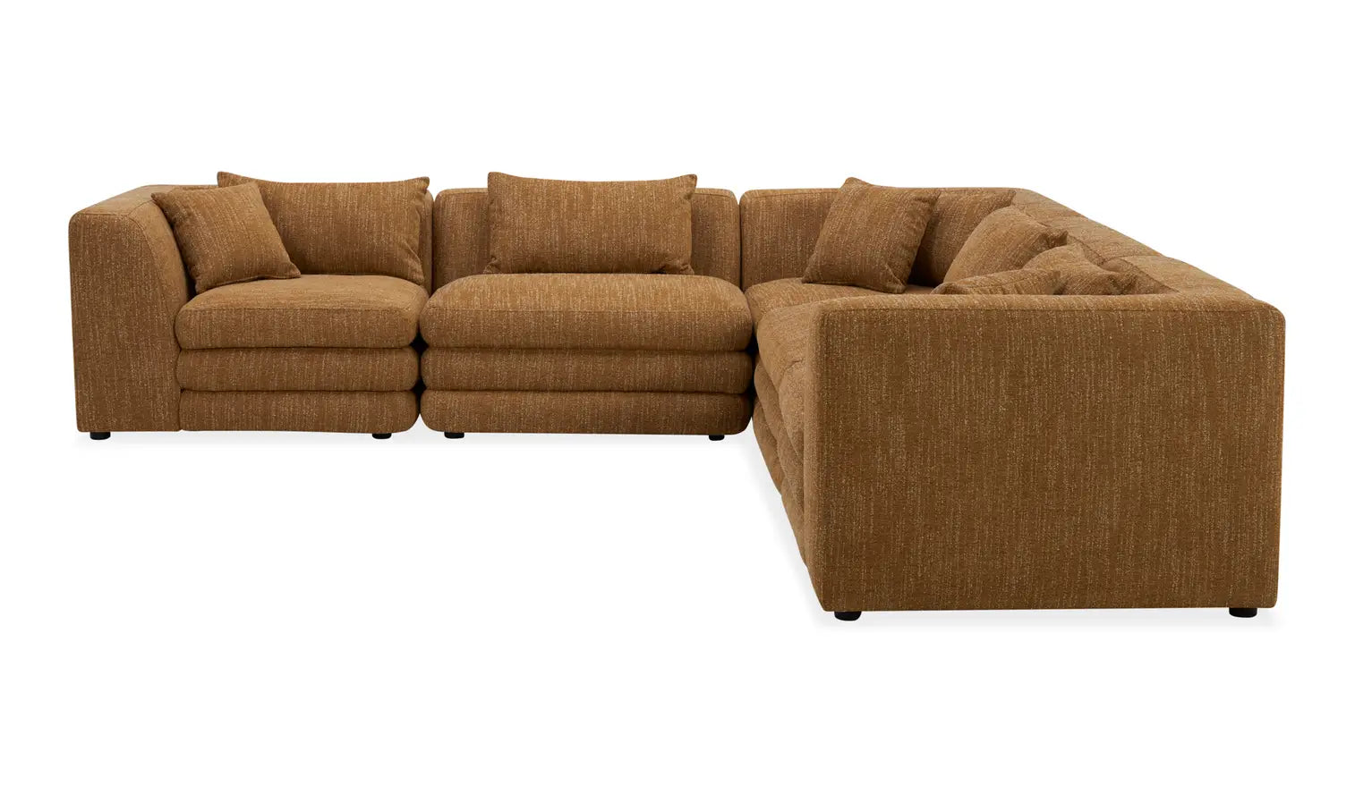Brown L-Sectional - Modular, Lowtide Classic