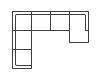 6 Pc. Right Arm Facing Corner Chaise Sectional