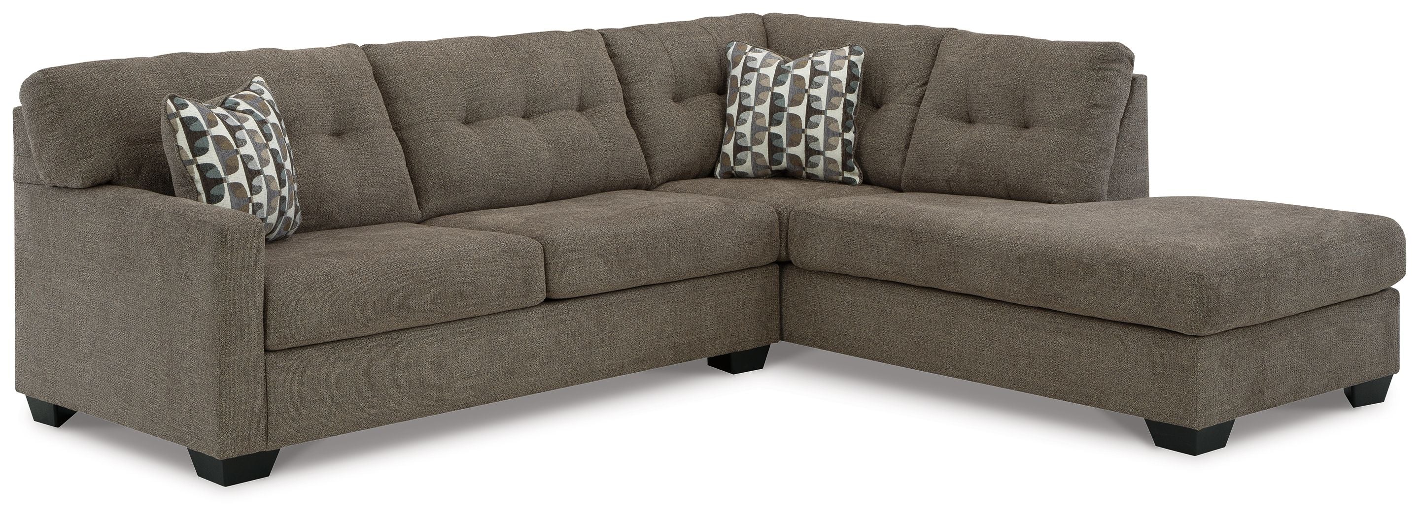 Mahoney 2-Piece L Shaped Sectional Sofa-Stationary Sectionals-American Furniture Outlet