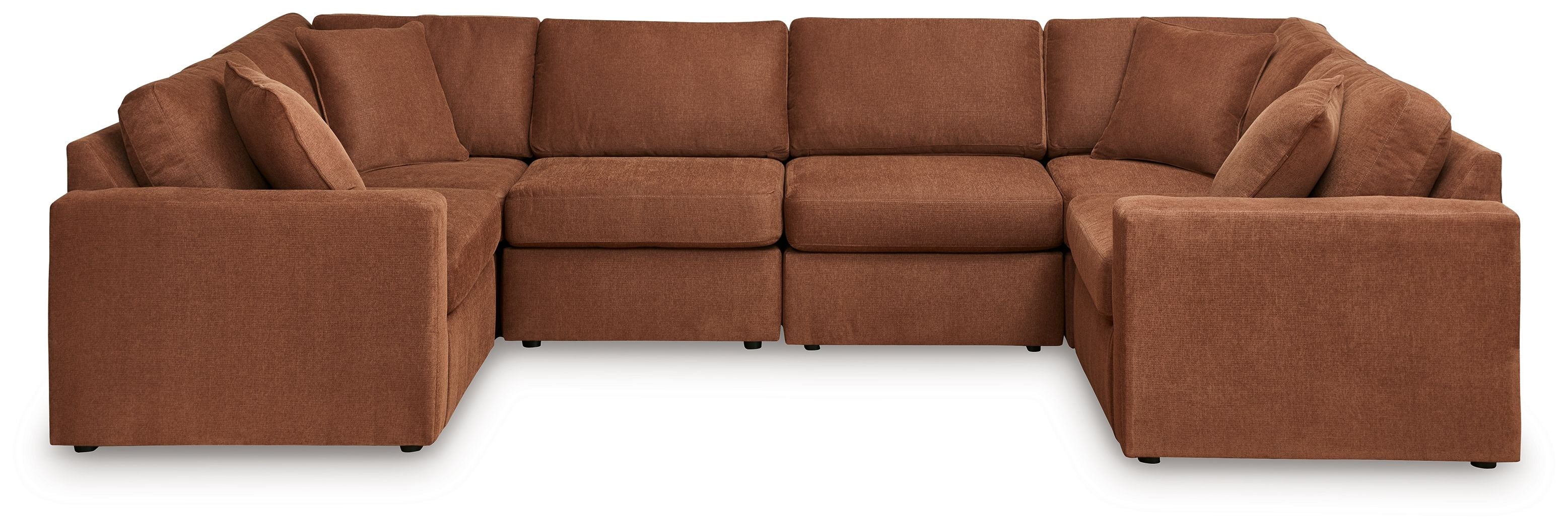 Modmax 6 Piece Modular U Shaped Sectional-Stationary Sectionals-American Furniture Outlet