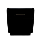 Rowanbeck - Black - One Drawer Night Stand