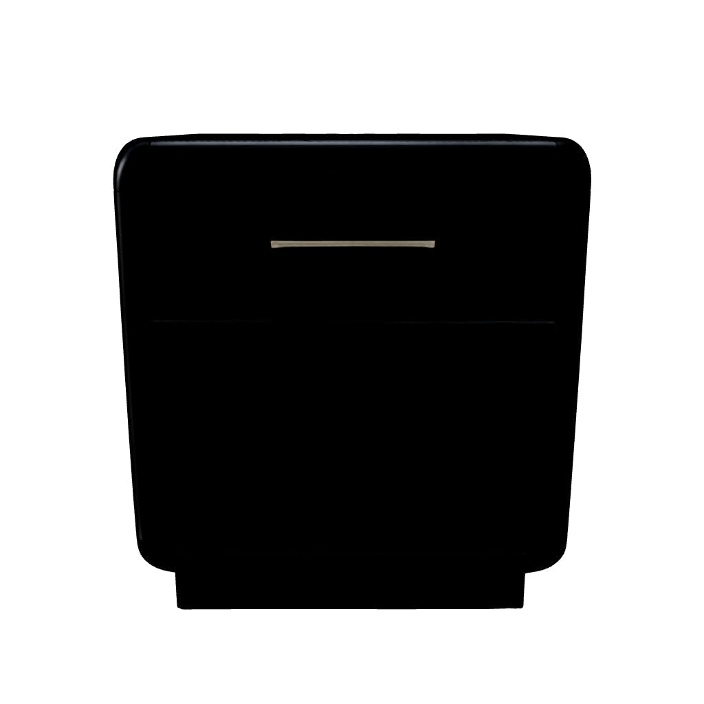 Rowanbeck - Black - One Drawer Night Stand