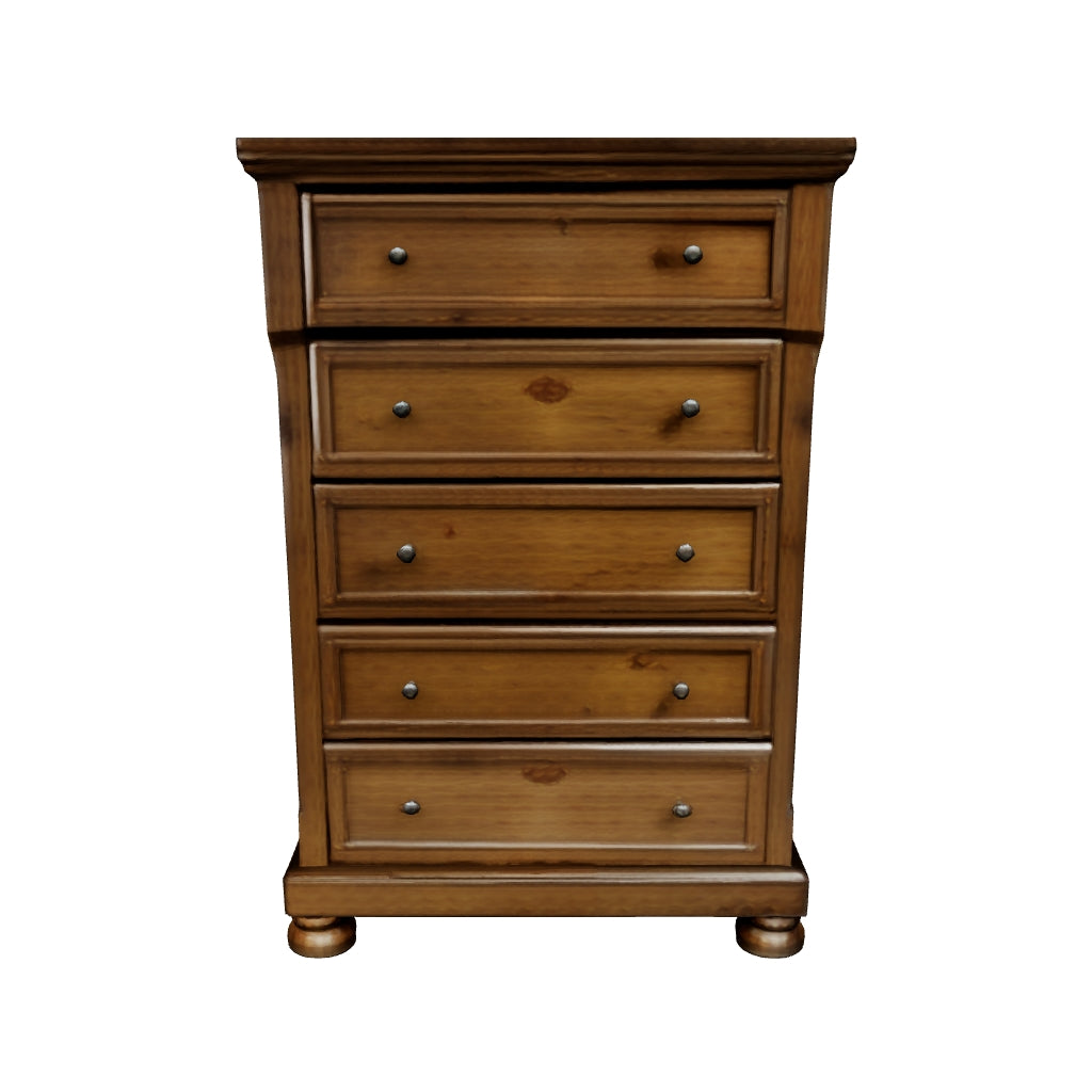 Feddinger - Medium Brown - Five Drawer Chest