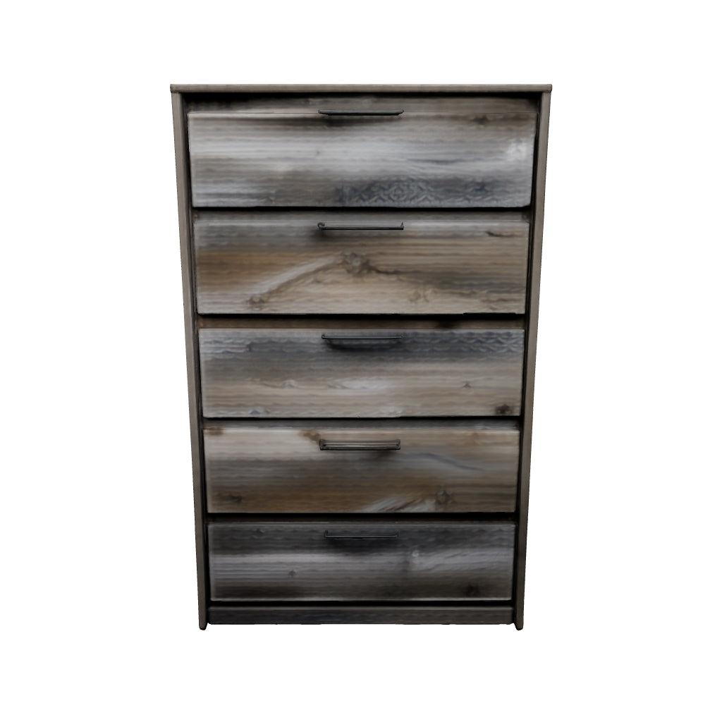 Baystorm - Gray - Five Drawer Chest
