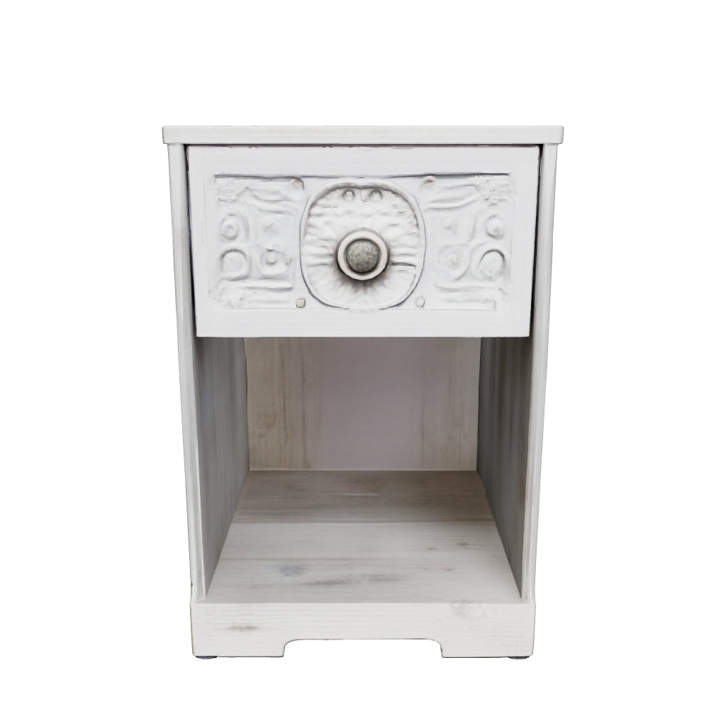 Paxberry - Whitewash - One Drawer Night Stand