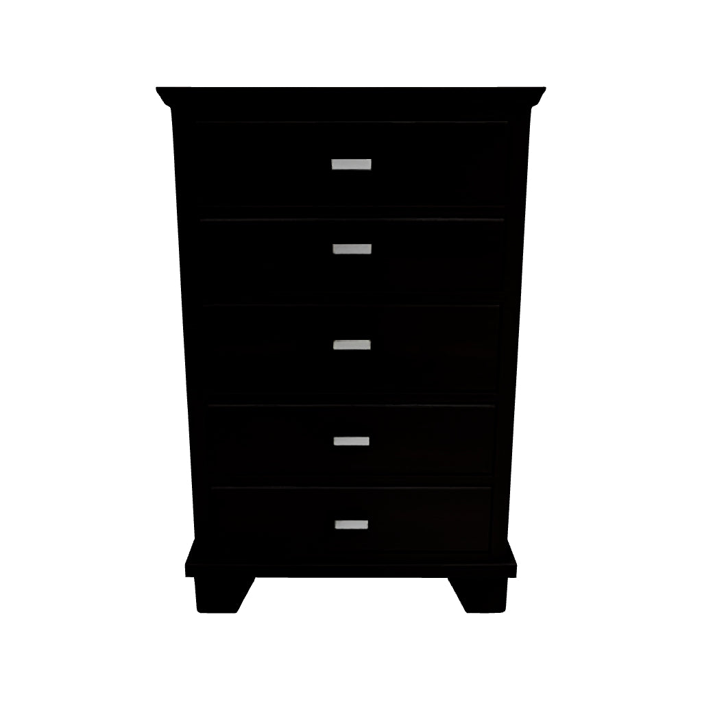 Covetown - Dark Brown - Five Drawer Chest