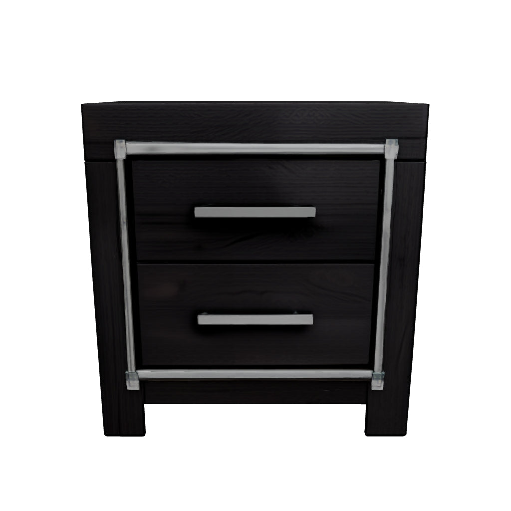 Lodanna - Gray - Two Drawer Night Stand