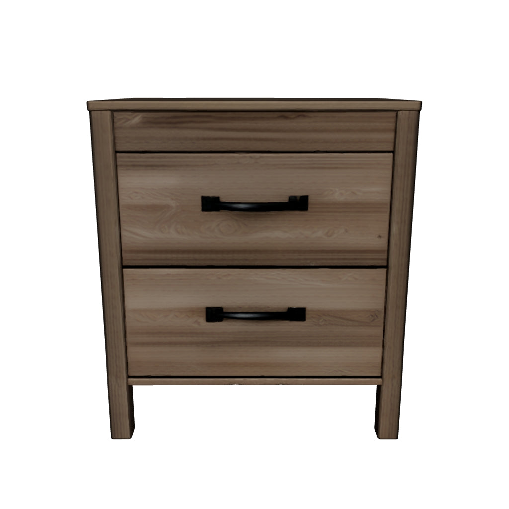 Battelle - Tan - Two Drawer Night Stand