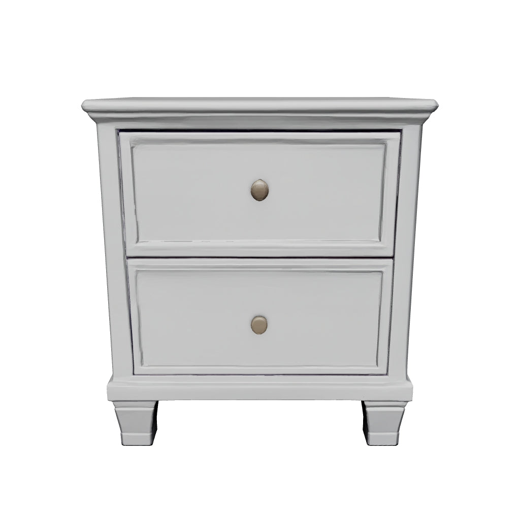 Fortman - White - Two Drawer Night Stand