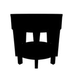 Marstream - Black - Round End Table