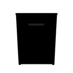 Finch - Black - One Drawer Night Stand - 23" Height