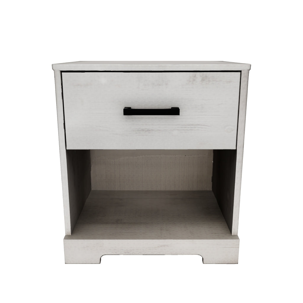 Shawburn - Whitewash - One Drawer Night Stand