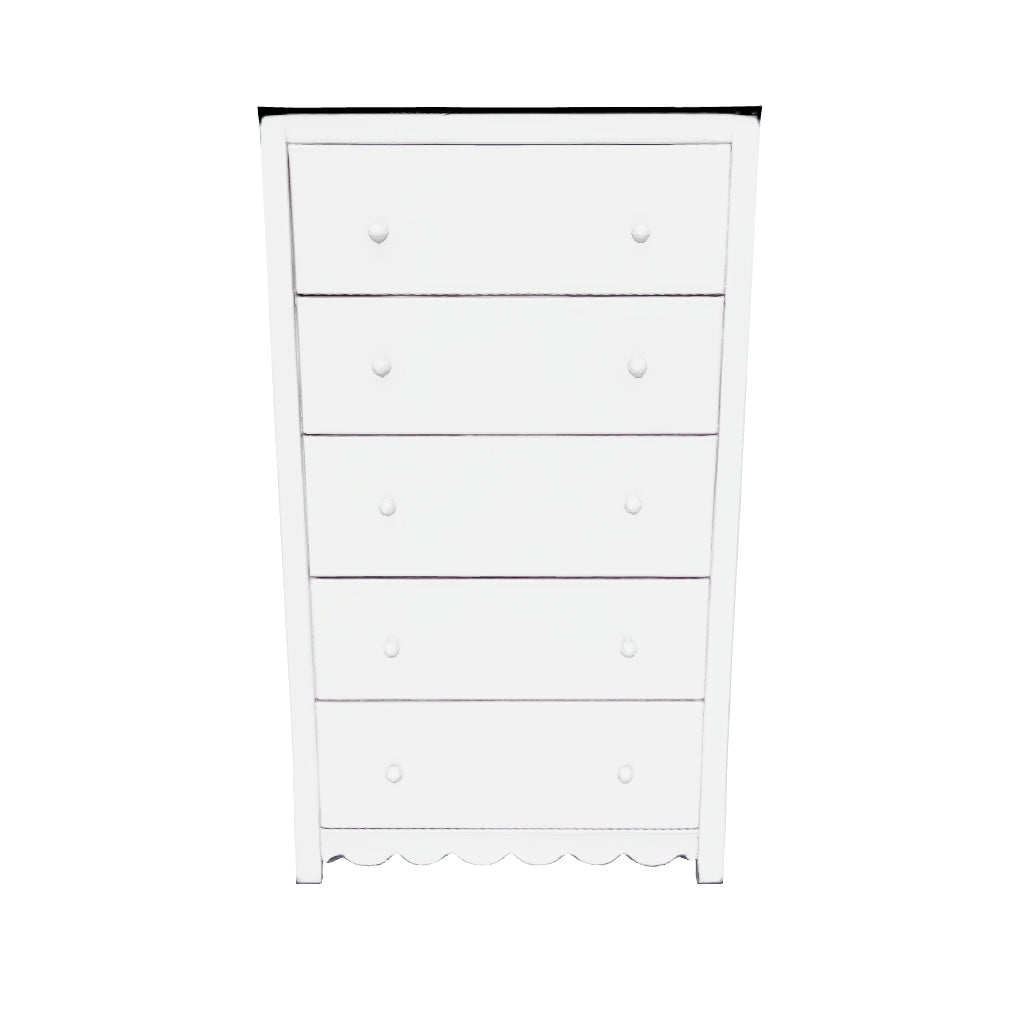 Hallityn - White - Five Drawer Chest