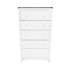 Hallityn - White - Five Drawer Chest